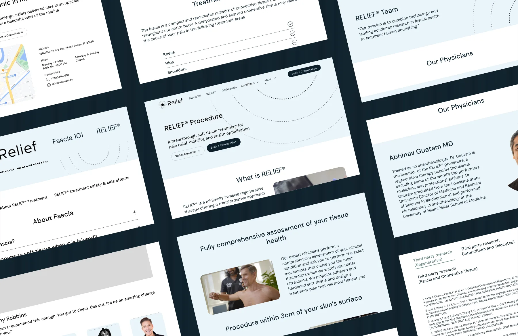ReliefNow — the other pages structure