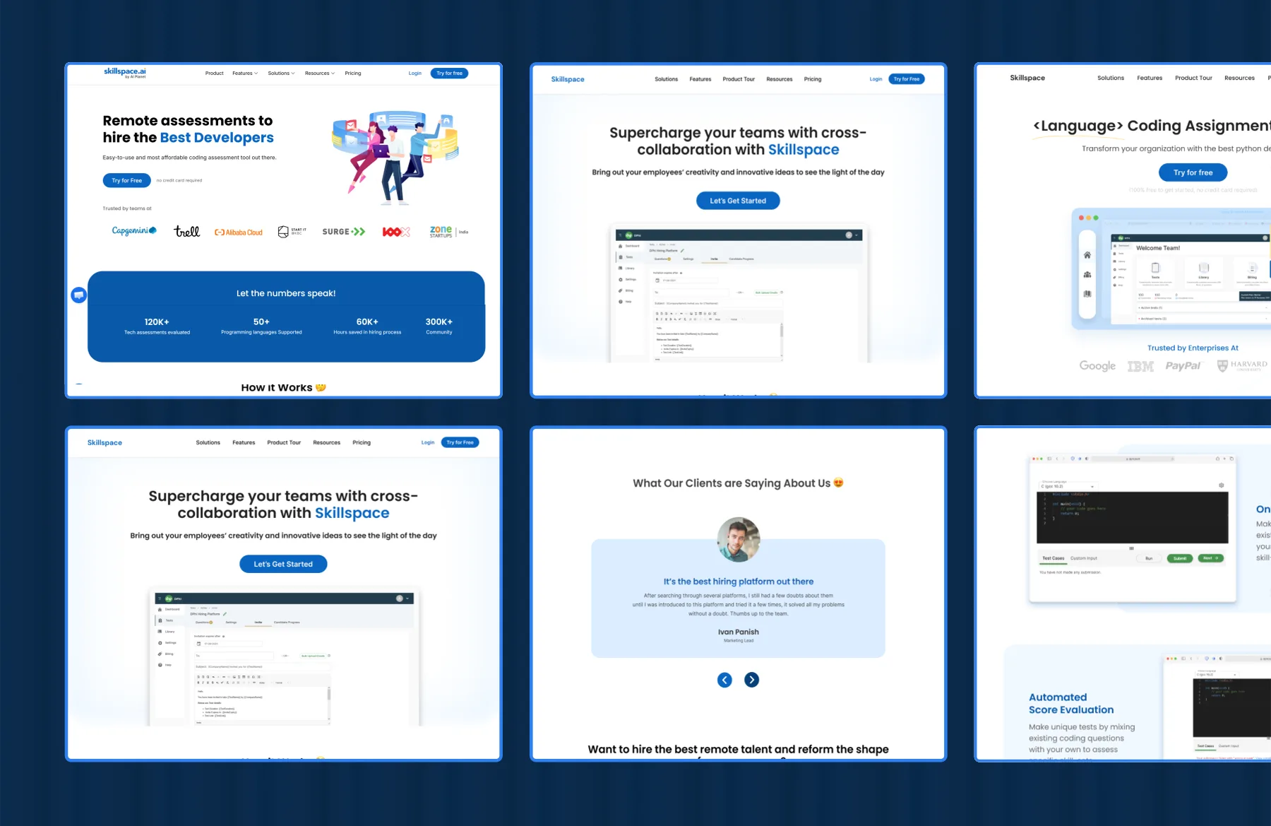 Skillspace — high fidelity design