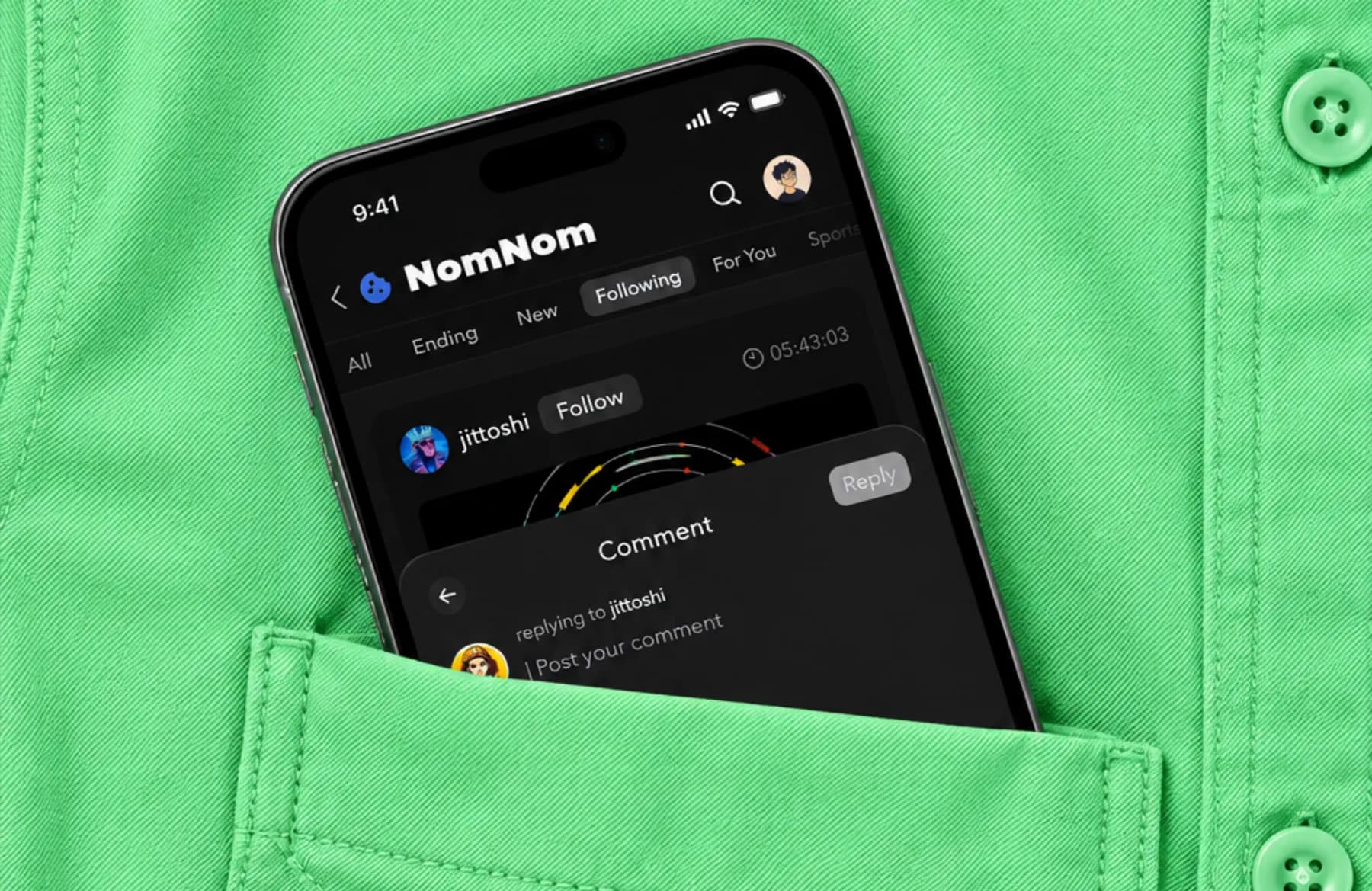 NomNom — commenting and replying within a market